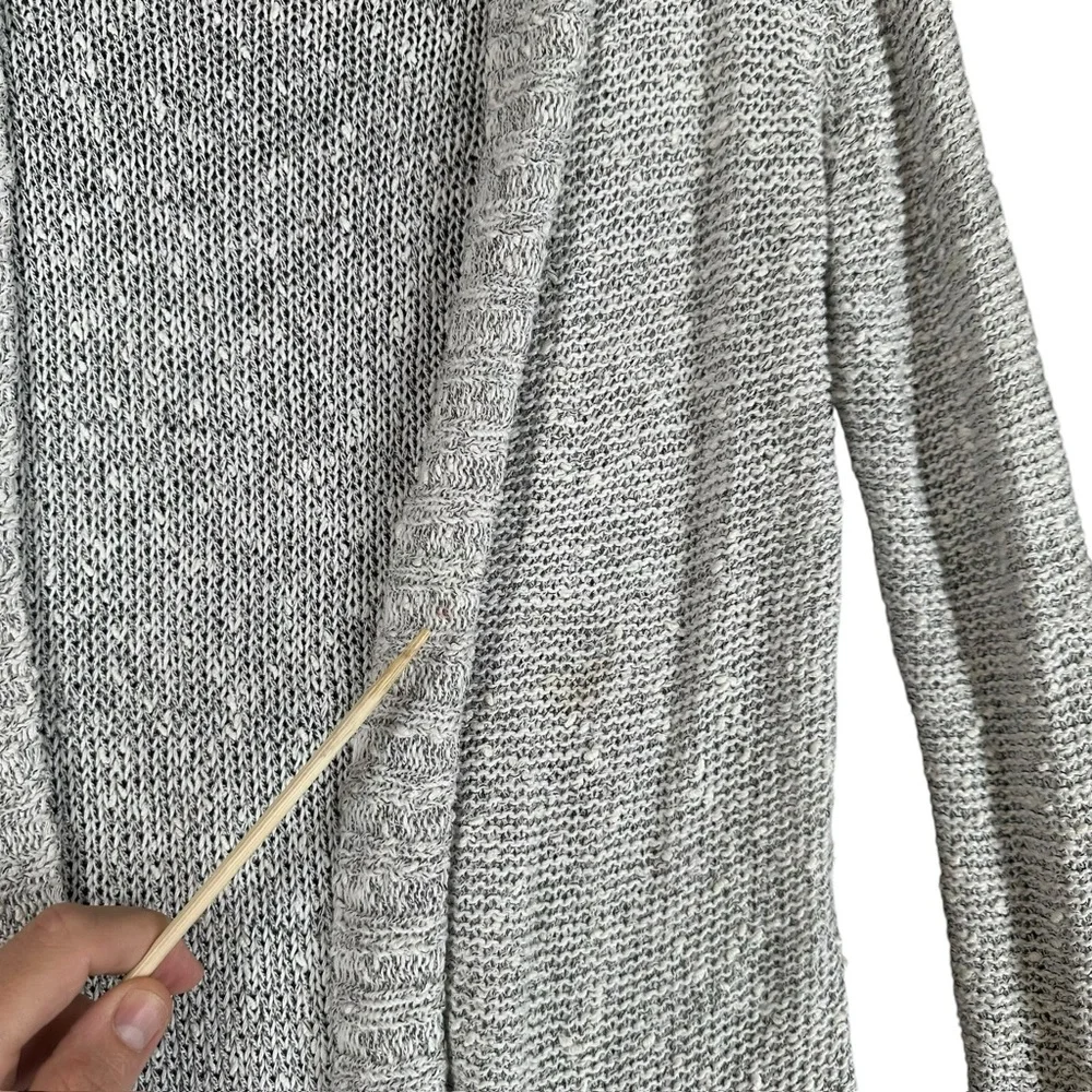 Belldini Women’s M Medium Gray Open Cardigan Sweater Knit Capsule Cozy Casual - Picture 12 of 13